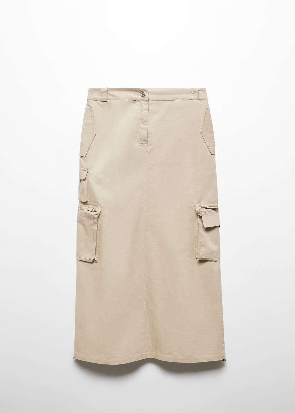 Parachute Skirt With Cargo Pockets -  Women