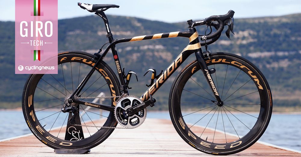 Vincenzo Nibali's custom Merida Scultura for the 2017 Giro d'Italia