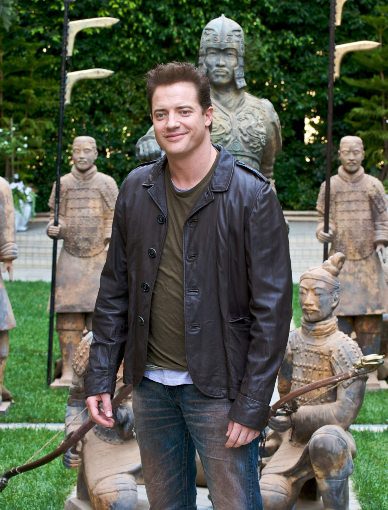 Brendan Fraser attends The Mummy: Tomb of the Dragon Emperor press conference in Beverly Hills, California 2008
