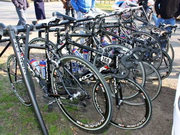 Skil-Shimano bicycle sponsor Koga provided the team with these custom Cobble Crosser rigs just for Paris-Roubaix.