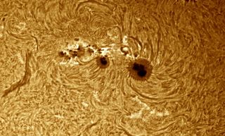 Astrophotographer Andrew Kwon sent in a photo of sunspot group 1944 taken on Jan. 8, 2014, from his backyard observatory in Mississauga, Ontario.