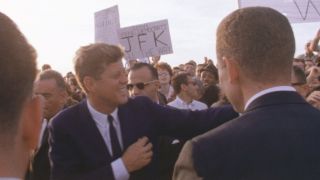 John F. Kennedy arriving in Texas in JFK: One Day in America