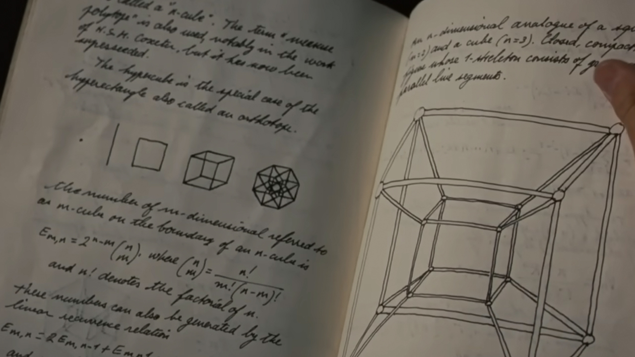 A drawing of The Tesseract in a journal in Iron Man 2