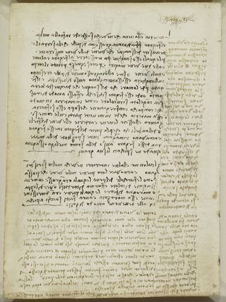 Da Vinci's notes on the death of a centenarian.