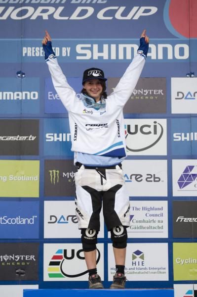 Leading junior downhiller Manon Carpenter