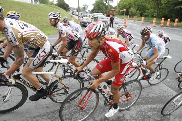 Rafael Serrano Fernandez (Heraklio-Murcia) during the last couple laps of stage 6.