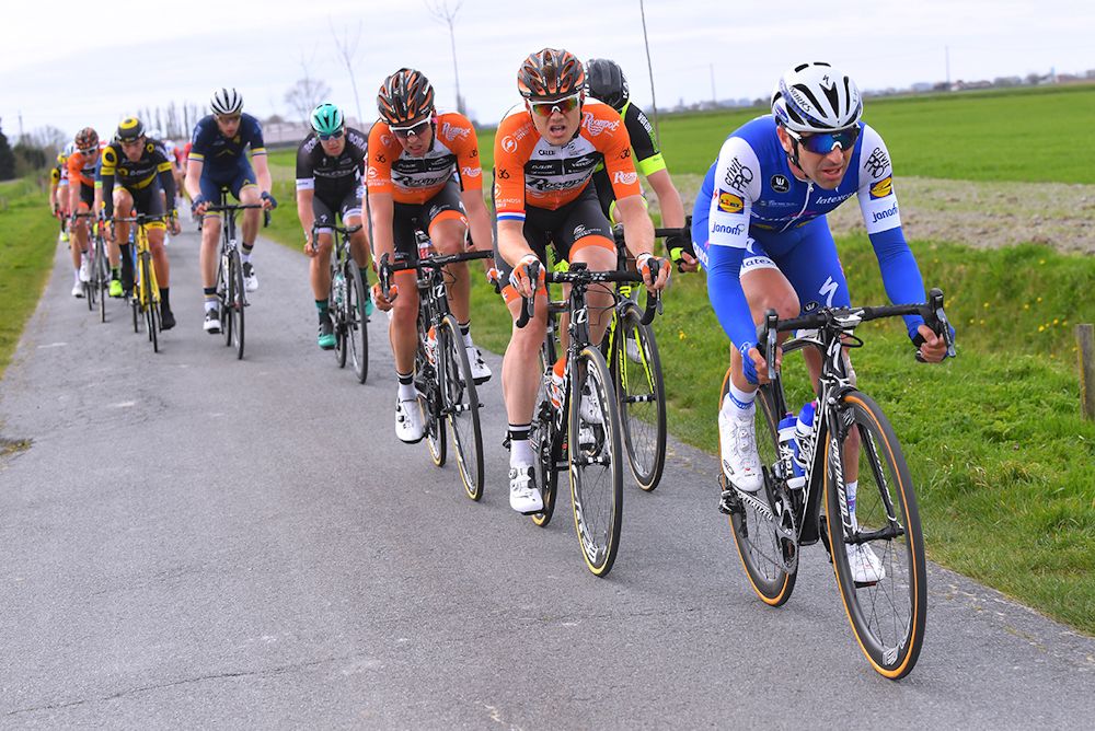 Maximiliano Richeze on the front during stage 2 at Three Days of De Panne
