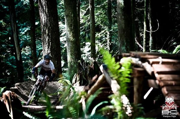 The new trails on Hwy 102 were the highlight of many riders day. Matteo Abel (Ridge to Valley Construction) found his inner peace there.