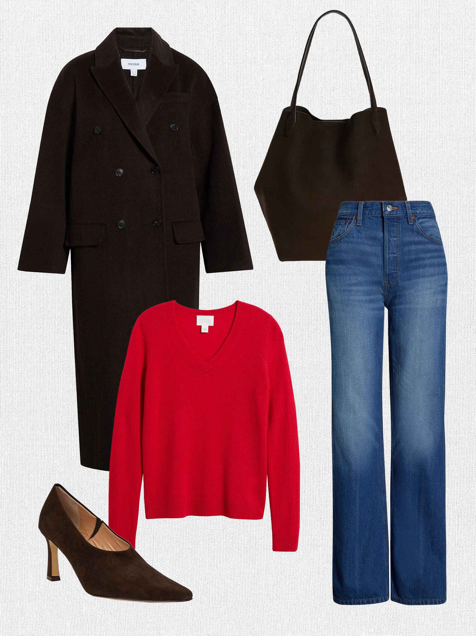 Chic denim outfit from Nordstrom