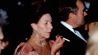 Princess Margaret attends a Gala dinner for the AIDS Crisis Trust in London. 