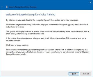 use of a speech recognition