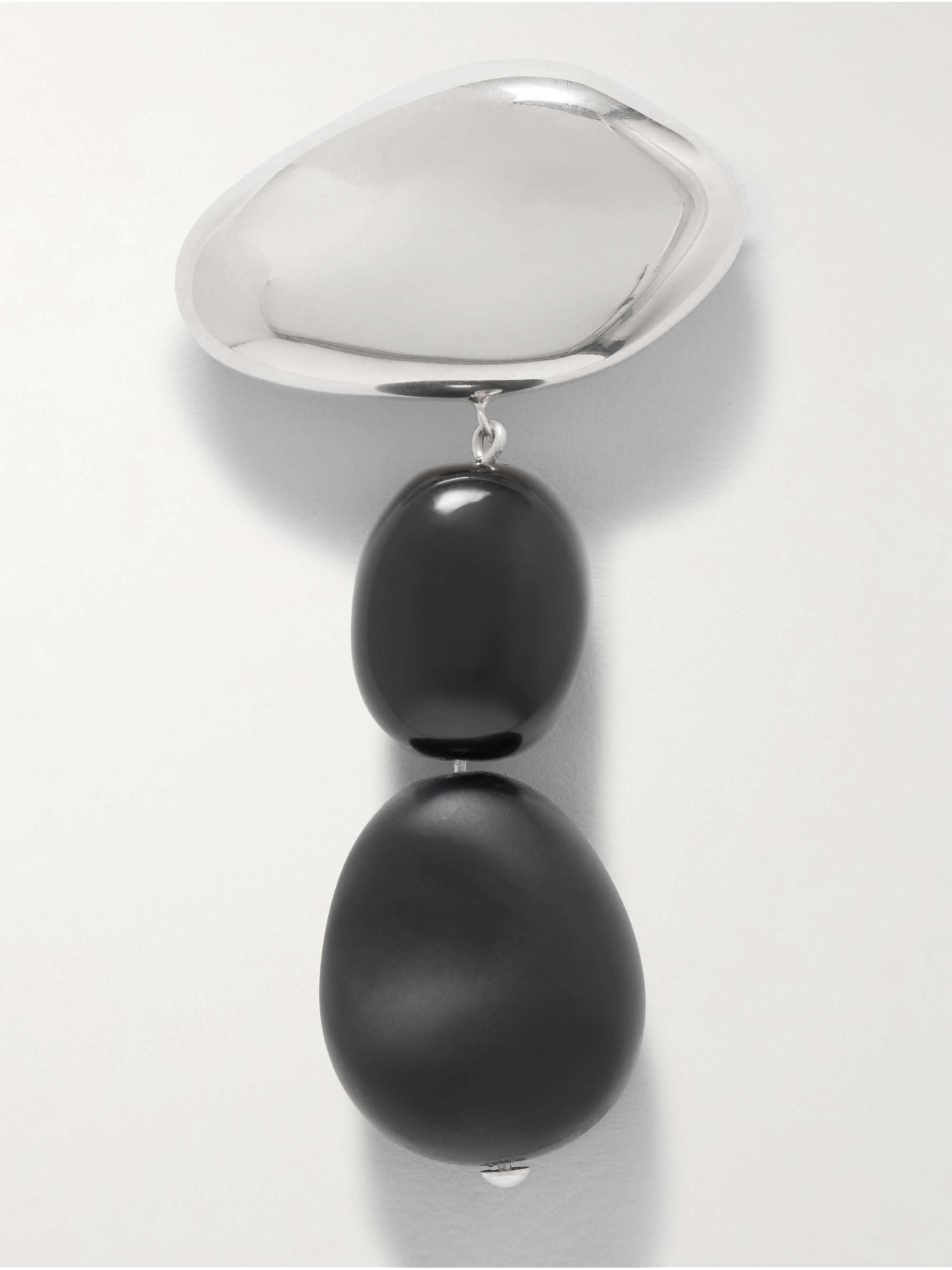 Tess Sterling Silver Onyx Brooch