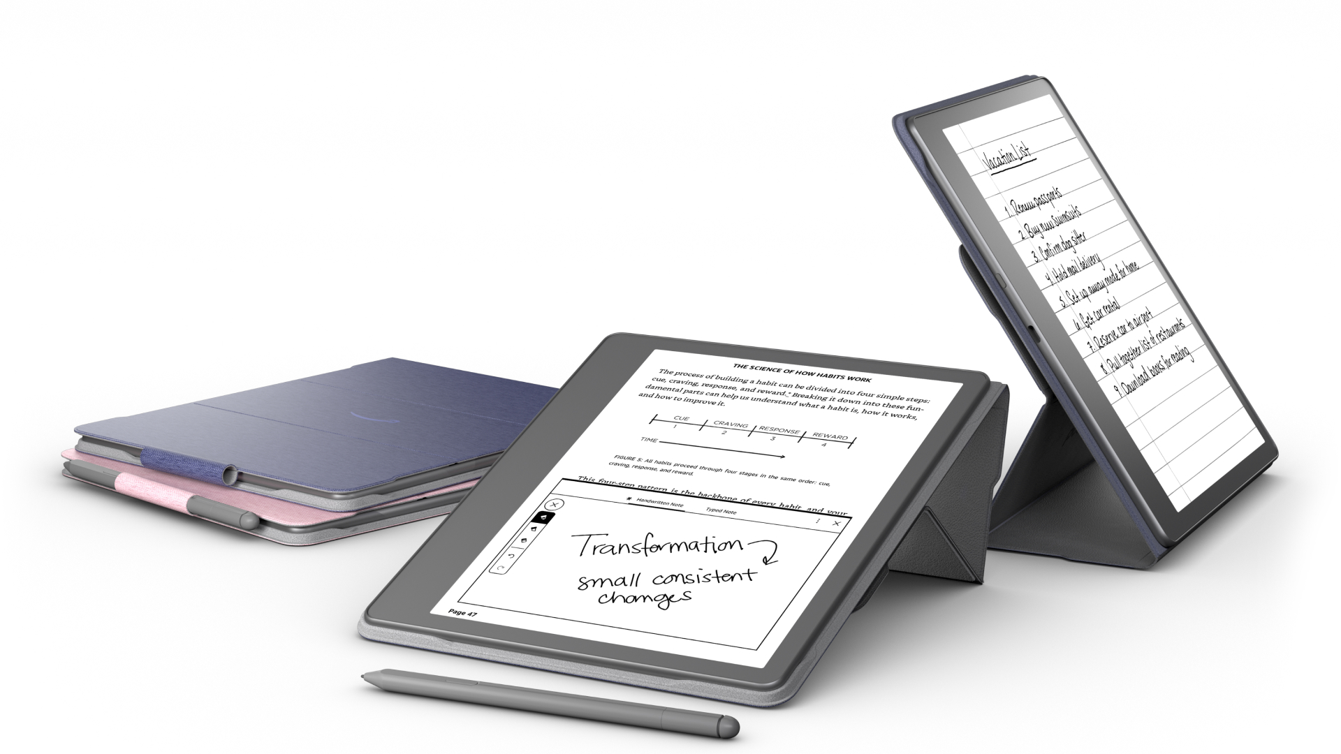 Kindle Scribe com ecossistema de acessórios