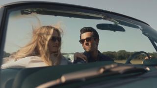 Sarah Pidgeon as Carolyn Bessette and Paul Anthony Kelly as JFK Jr. in Love Story: John F. Kennedy Jr. & Carolyn Bessette.