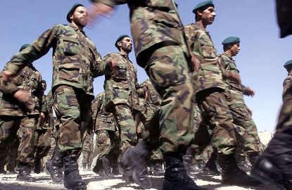 Afghan troops.