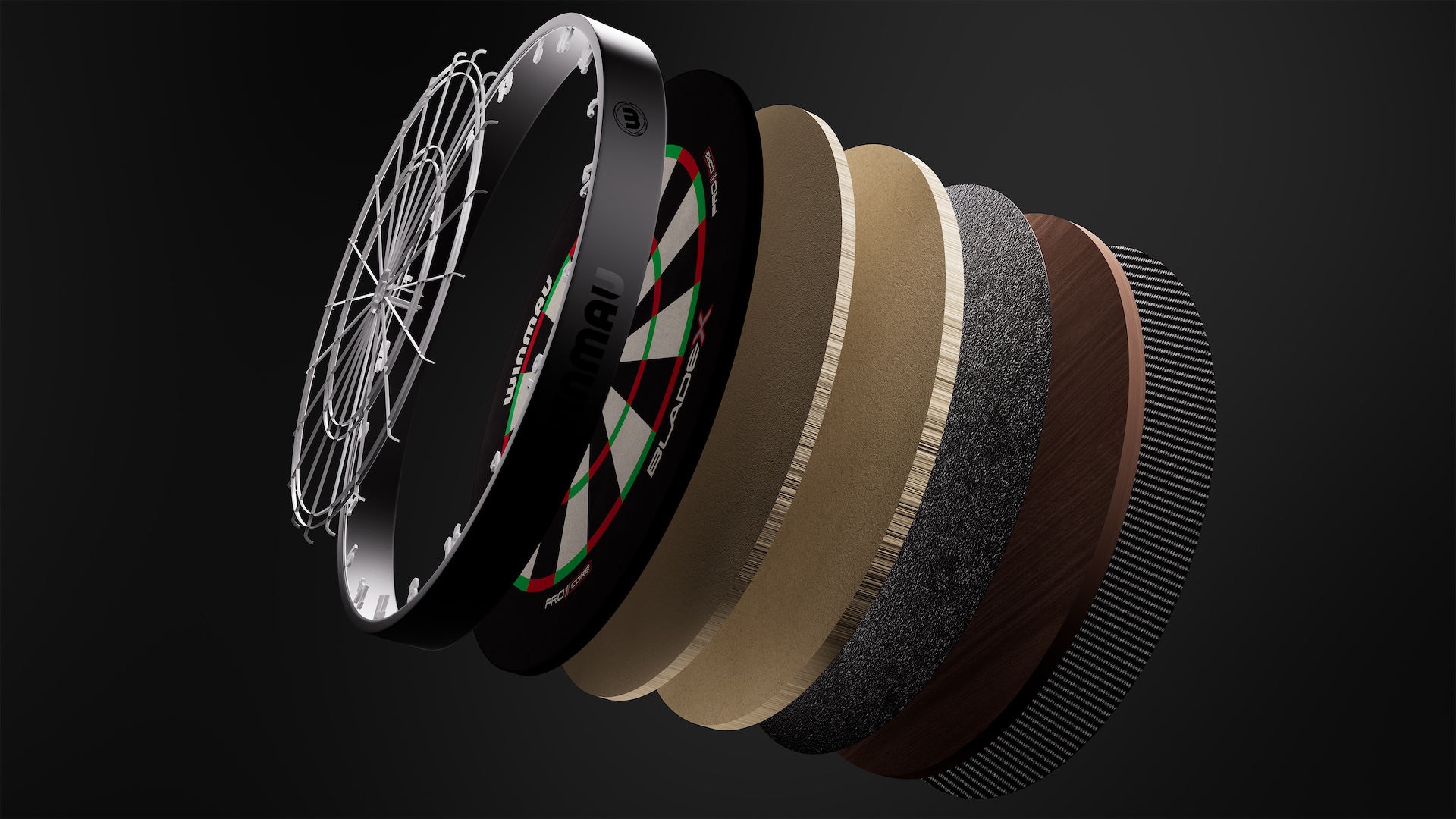 The Winmau BladeX dart board