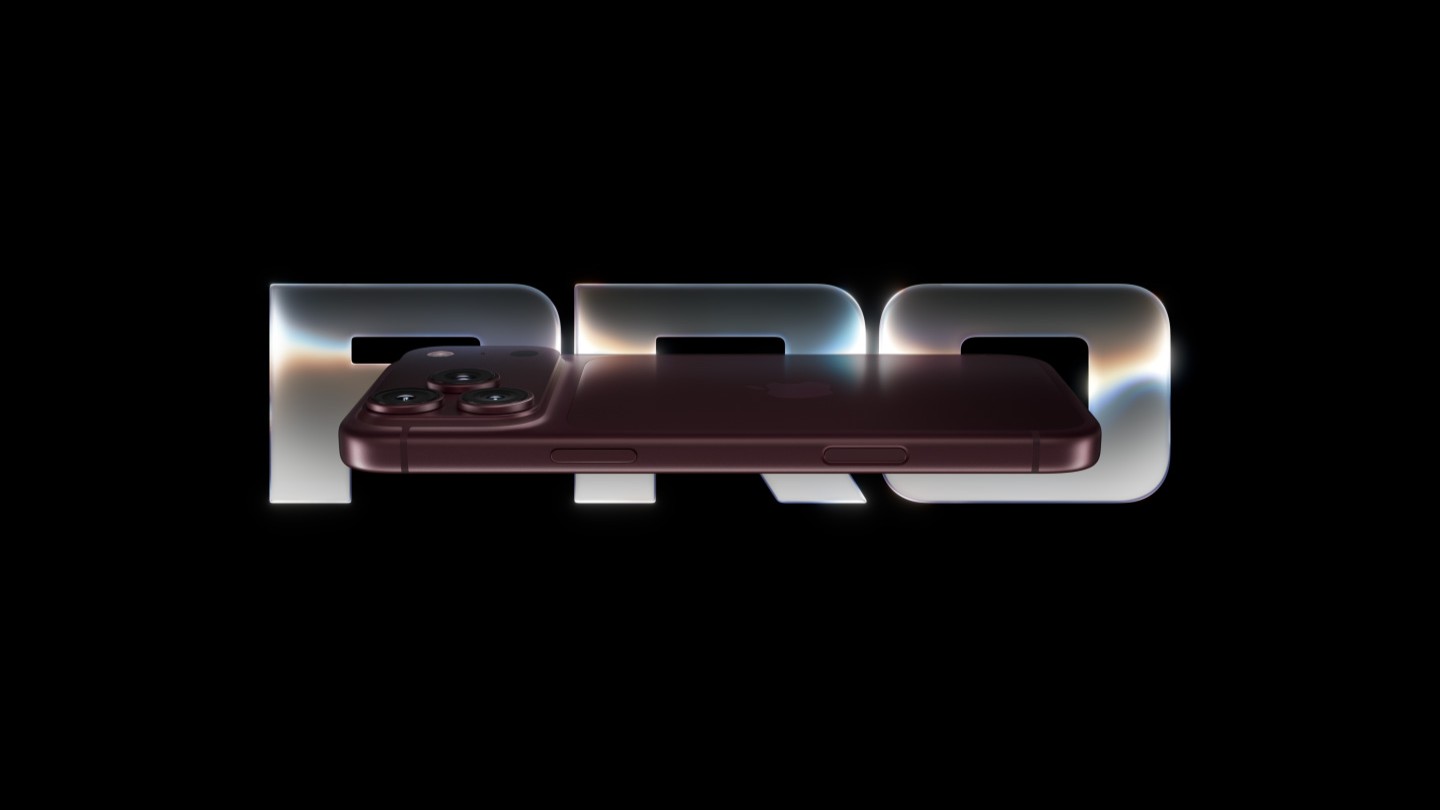 An iPhone 18 Pro on a black background with the word PRO behind it