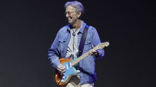 Eric Clapton performs onstage during Day 2 of Eric Clapton's Crossroads Guitar Festival at Crypto.com Arena on September 24, 2023 in Los Angeles, California
