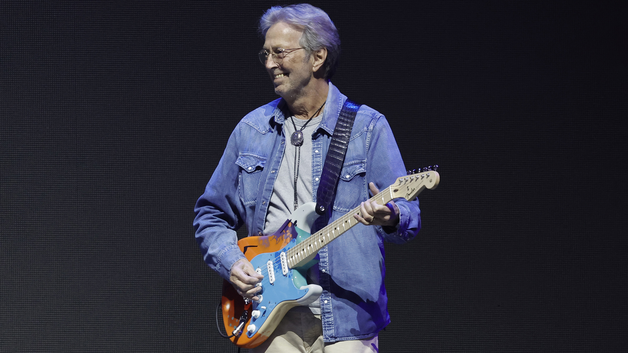 Eric Clapton performs onstage during Day 2 of Eric Clapton's Crossroads Guitar Festival at Crypto.com Arena on September 24, 2023 in Los Angeles, California