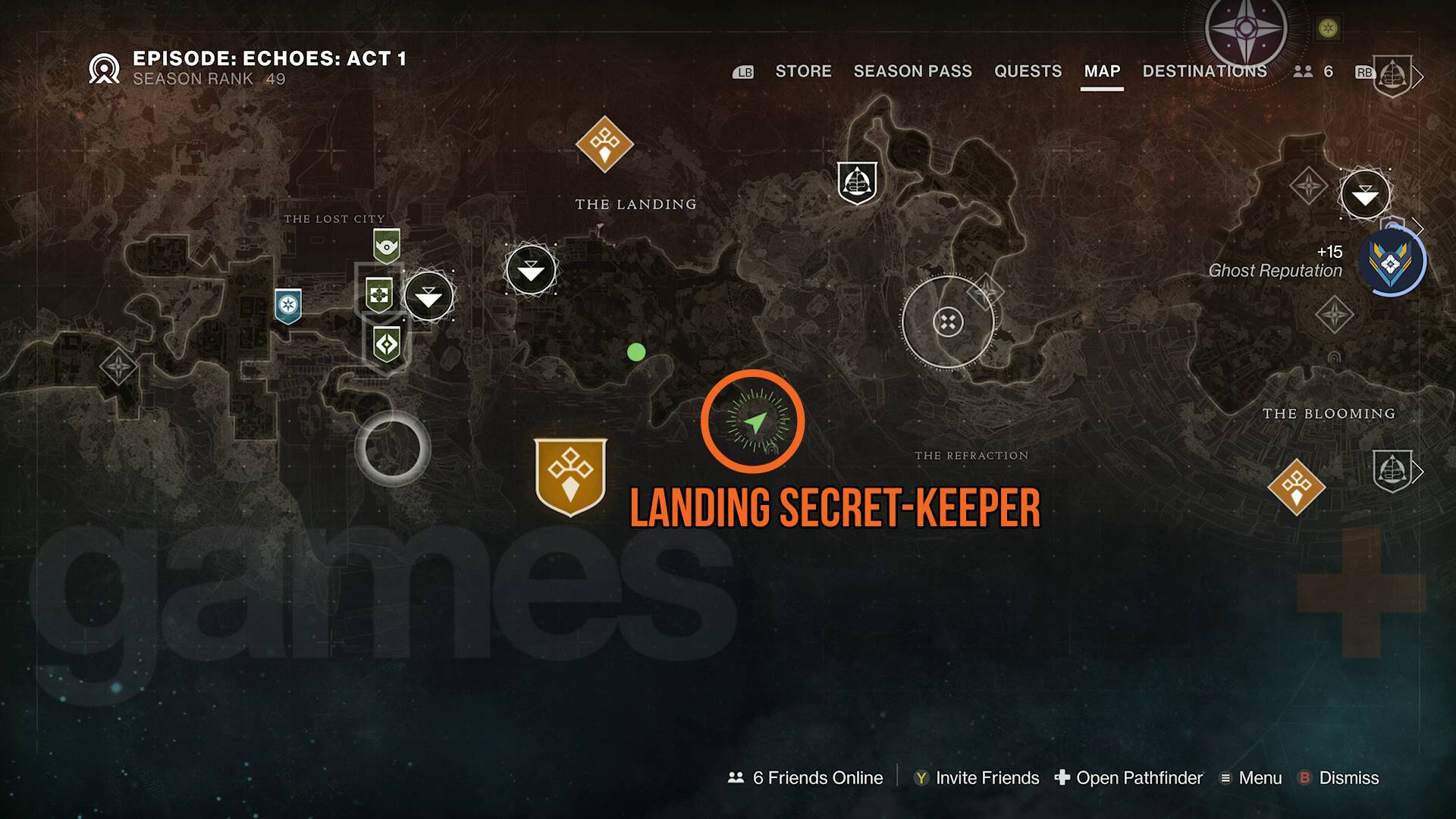 Destiny 2 Dual Destiny exotic mission secret keeper landing map