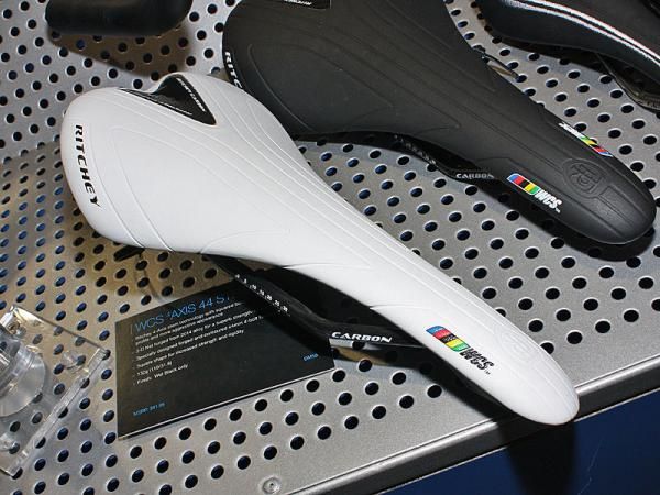 The WCS CF Streem saddle reportedly weighs just 142g thanks in part to carbon fiber rails.