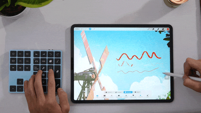 Shortcut Keyboard for Procreate with the iPad Pro