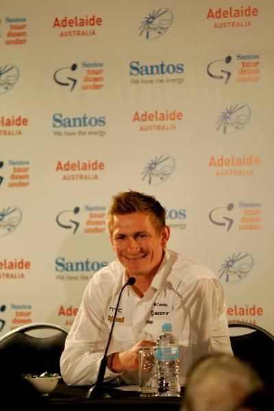 Andre Griepel (Columbia-HTC) isn't sure how he'll go with two laps of Willunga, having crashed out before the stage last year.