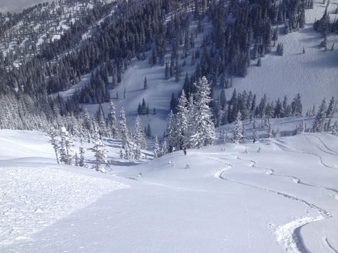 Alex Grant was training on the bike a lot this winter but he didn't forget to get out on his snowboard for some turns