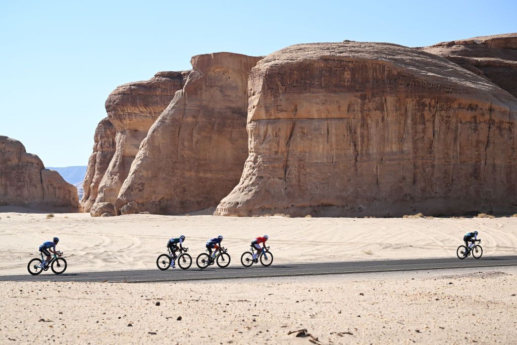 The stage 1 AlUla Tour breakaway