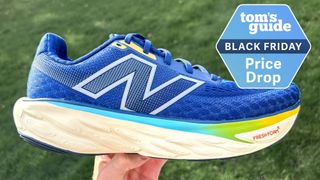 New Balance Fresh Foam X 1080v14 running shoes in hand