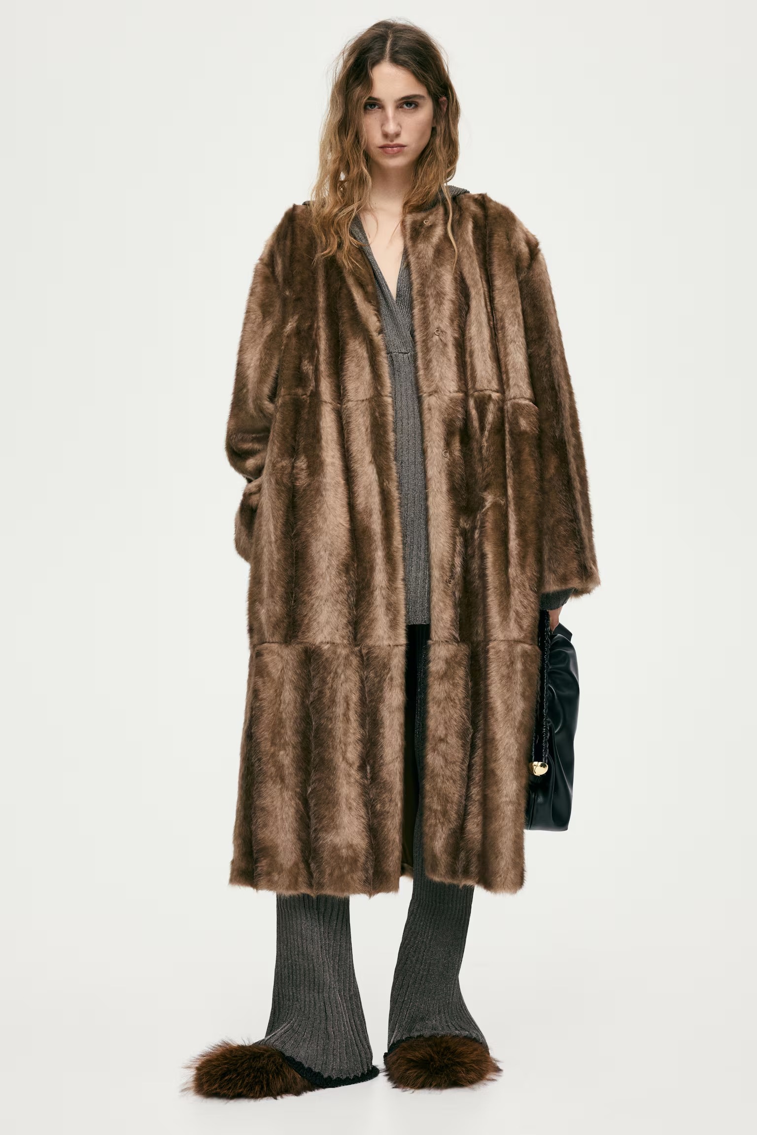 H&amp;amp;M , Scarf-Detail Coat