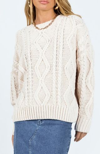 Anaya Oversize Cable Stitch Sweater