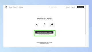 Ollama download page 