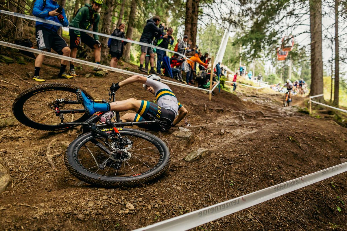Cameron Wright (Australia) slides out