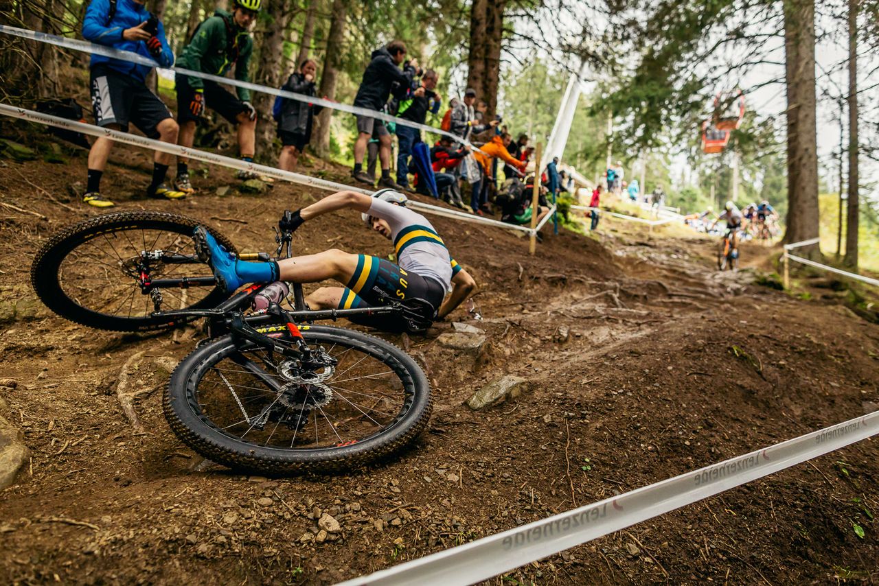 Cameron Wright (Australia) slides out