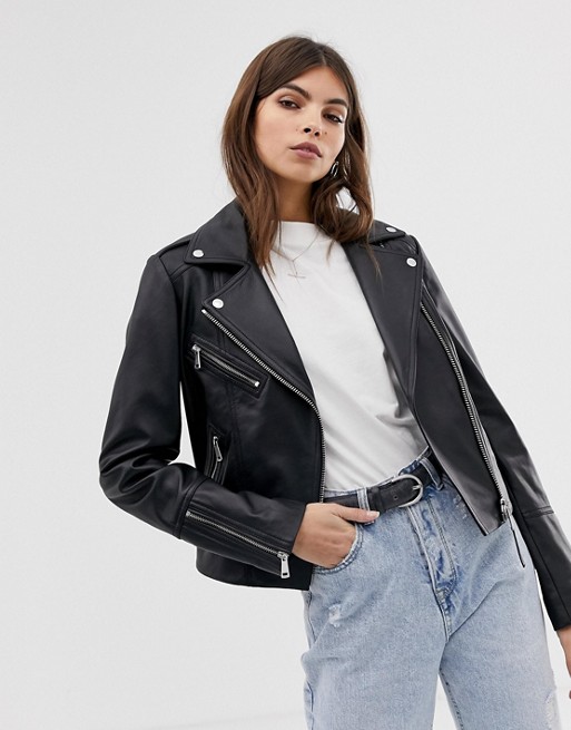 This ASOS Oversized Leather Jacket Is the Ultimate Styling Piece for ...