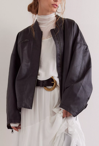 An image of a Free People cropped jacket.