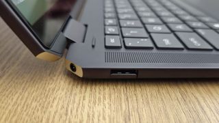 HP Spectre x360 14 (2024) close up of the USB-A slot