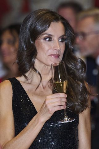 Queen Letizia backless gown