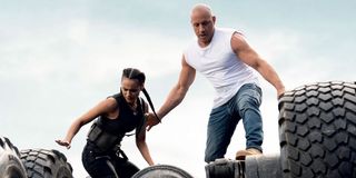 Vin Diesel and Nathalie Emmanuel in F9