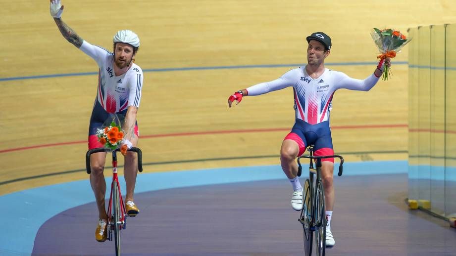 Race winners Mark Cavendish and Bradley Wiggins