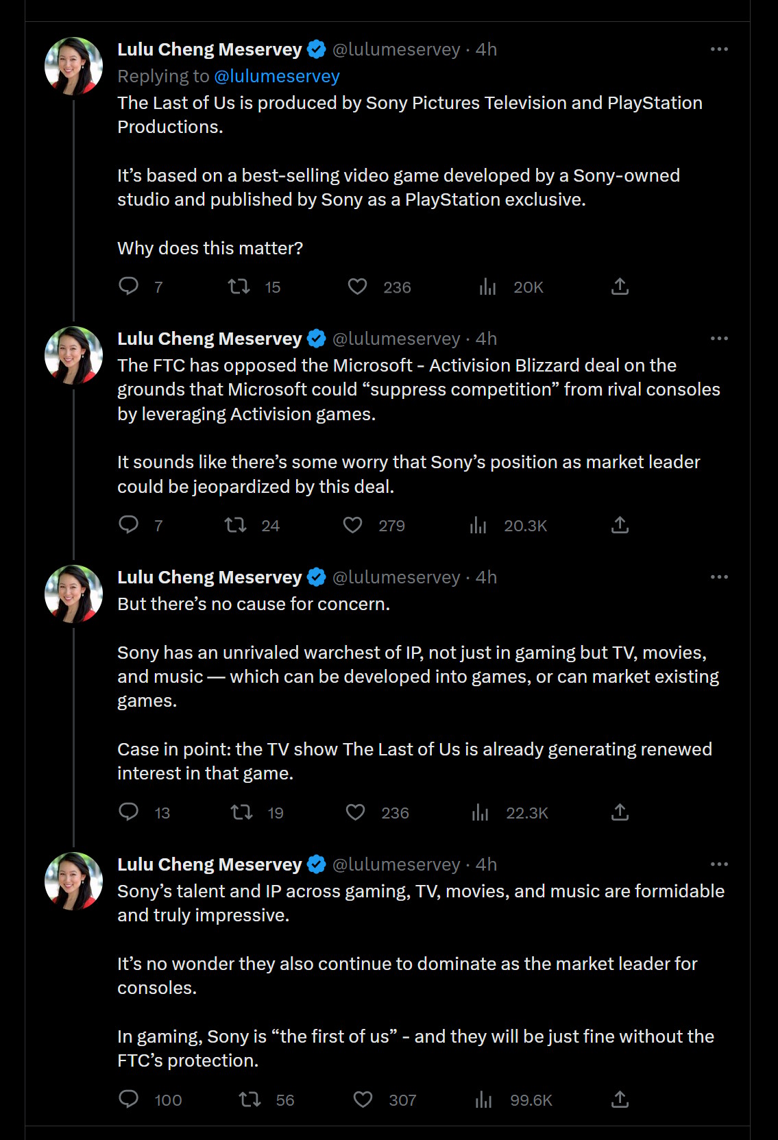 Lulu Cheng Meservey, HBO'da The Last of Us hakkında tweet attı