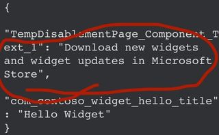 Windows 11 Widget Code