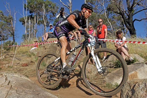 John Henderson, winner of all three super master men's races.