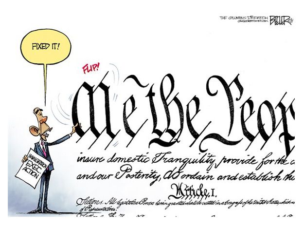 Cagle Obama cartoon executive action immigration