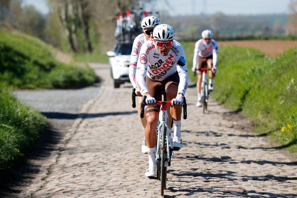 ROUBAIX FRANCE APRIL 14 Greg Van Avermaet of Belgium and AG2R Citren Team trains during the 119th ParisRoubaix 2022 Training ParisRoubaix WorldTour on April 14 2022 in Roubaix France Photo by Bas CzerwinskiGetty Images