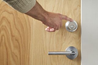 Level Touch Smart Lock installed on a door