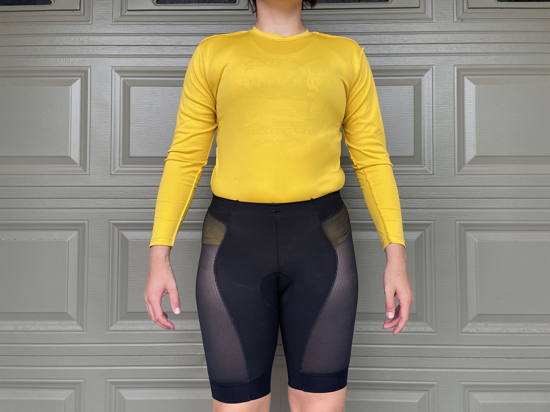 model wearing castelli insider 2 shorts