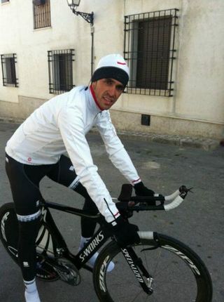 Contador is back in training despite his suspension