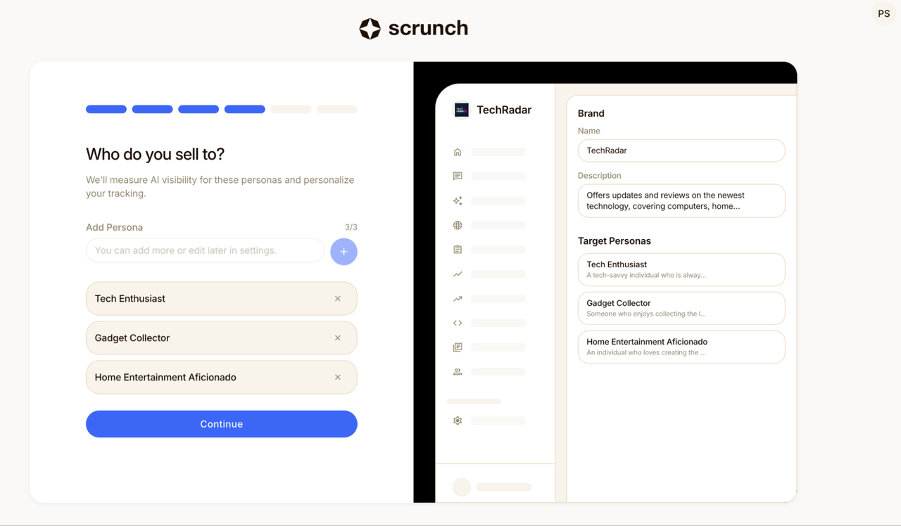 scrunch target personas